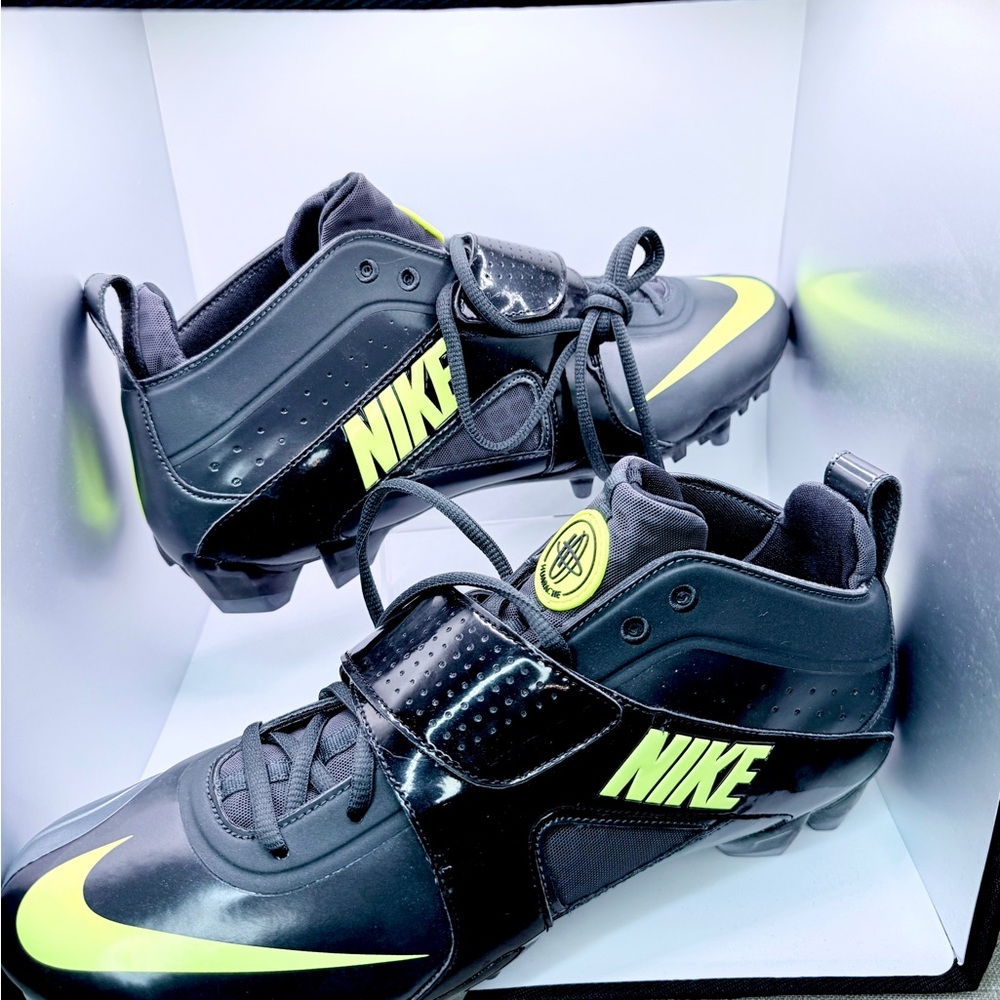 Nike Black and Neon Sports Cleats. Brand New.
